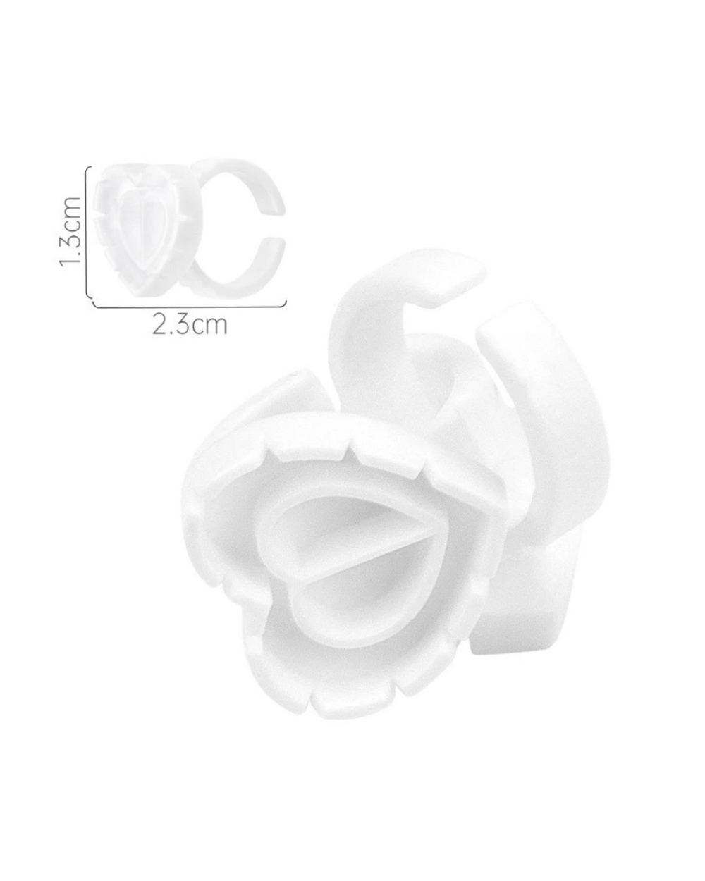 Heart Shaped Fan Rings