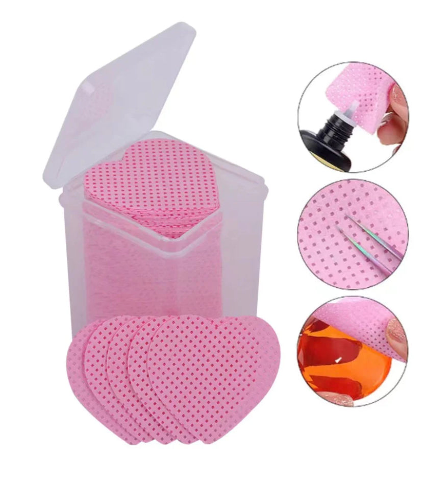 Heart Shaped Adhesive Wipes