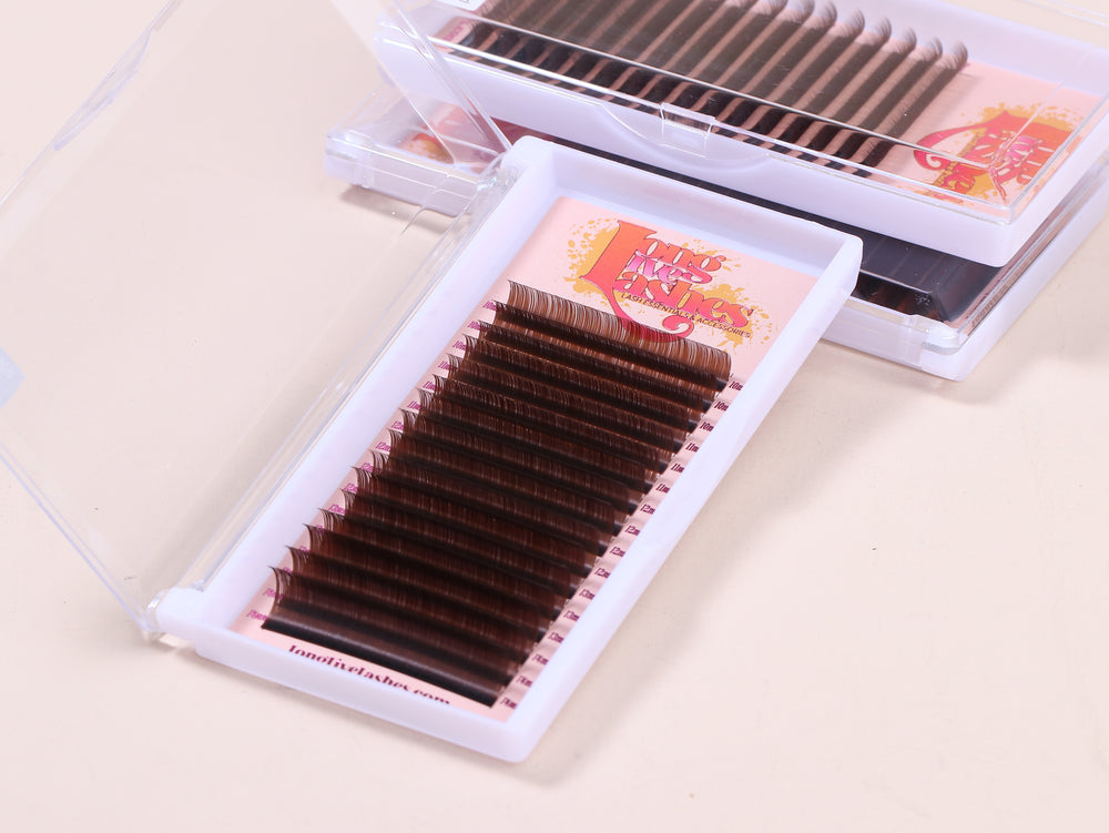 Brown Volume Lash Trays- Mixed Length