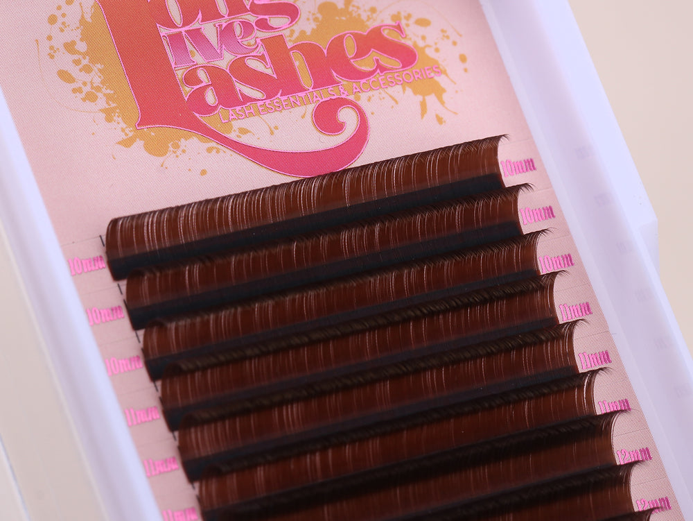 Brown Volume Lash Trays- Mixed Length