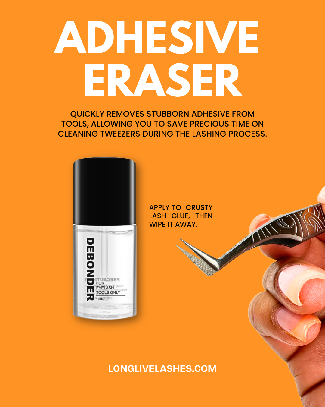 Adhesive Eraser for Tweezers