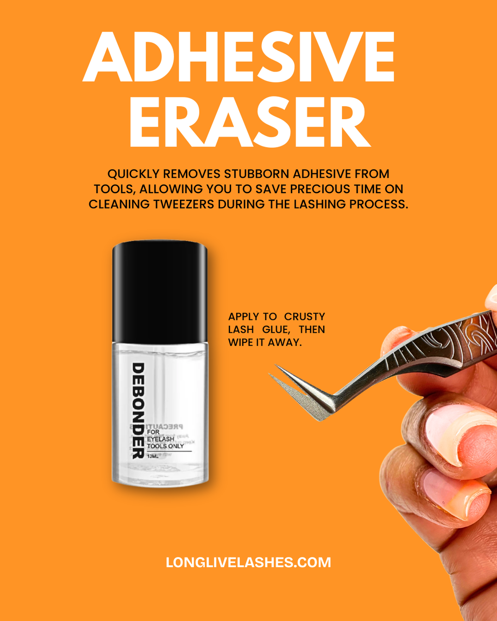 Adhesive Eraser for Tweezers